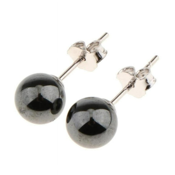 Fashion 6mm Freshwater Pearl 925 Sterling Stud Earrings