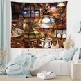 thumbnail image 5 of Moroccan Decor Wall Hanging Tapestry, arabic lamps and lanterns souk evening culture historical traveling destinations, Bedroom Living Room Dorm Accessories, 60 X 80 Inches, by Ambesonne, 5 of 9