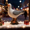 thumbnail image 6 of Uxgjfwu Christmas Seagull Figurine Ornament, Resin Seabird Tabletop Decorations, Rustic Vintage Coastal Beach Home Decor, 6 of 6