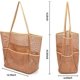 thumbnail image 2 of Bolso grande de playa de malla, actualización 2023 para mujeres con múltiples bolsillos para viajes familiares, natación, bolsa de piscina impermeable, 2 of 5