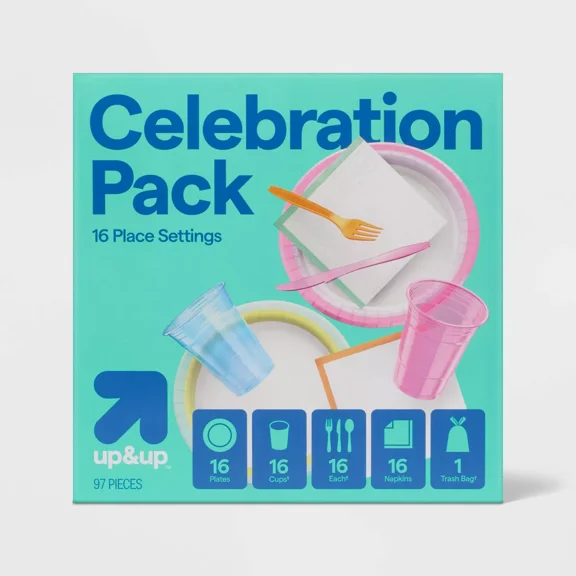 Disposable Table Top Celebration Pack - 97ct