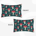 thumbnail image 2 of Sikiie Amanita Mushroom Print Plush Pillow Cover, Wrinkle-proof and Stain-resistant Pillow Protector without Pillow Core, Home Decoration-14"x20", 2 of 6