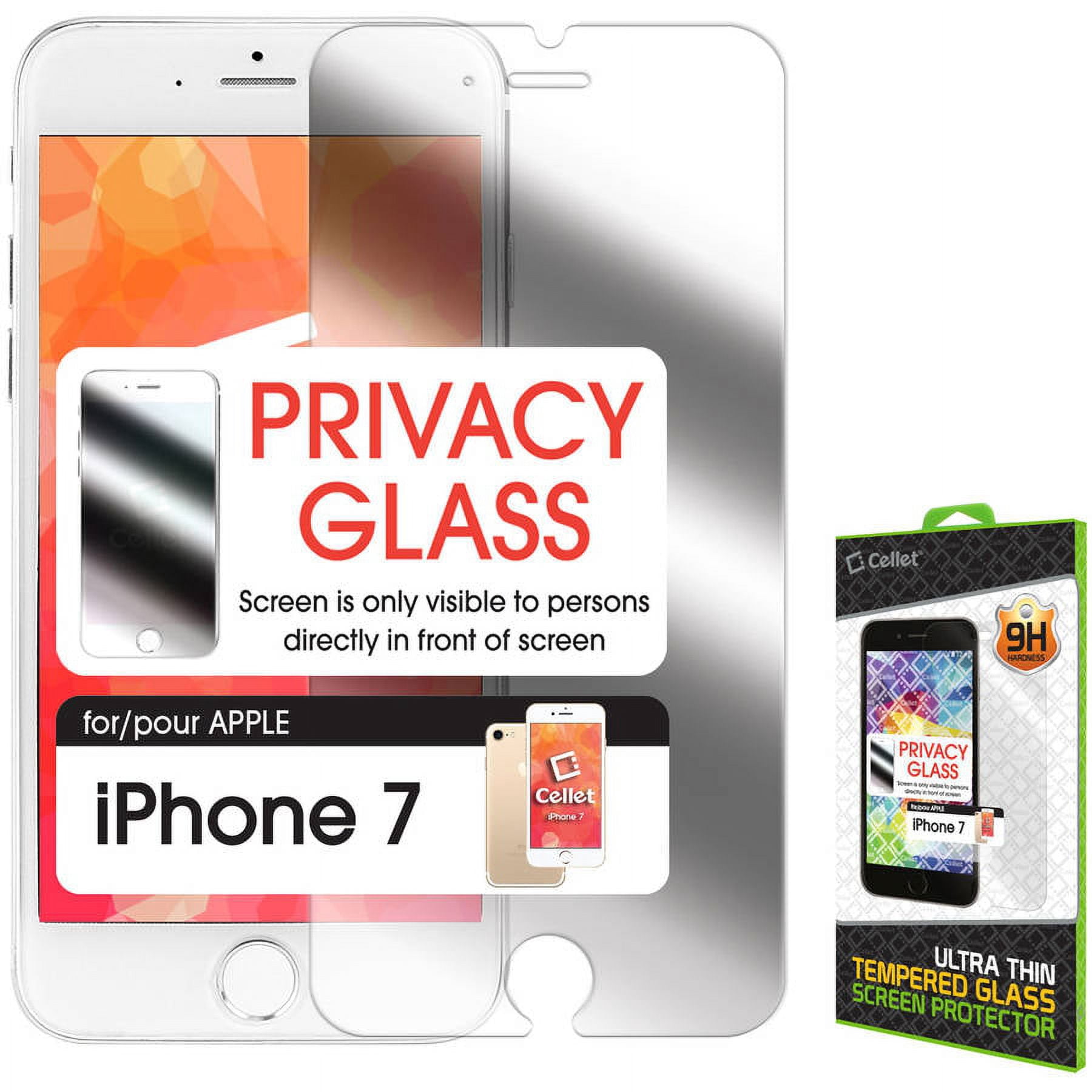 Tempered Glass Privacy Screen Protector for iPhone 7 Plus Perfect Fit