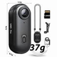thumbnail image 5 of NUISK Mini Action Camera 4K, Wearable Magnetic Body Cam with 128GB SD Card, Hands-Free WiFi Camcorder for Vlogging and Outdoor Sports (Black), 5 of 9