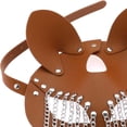 thumbnail image 2 of Máscara de cuero de PU Yuyangstore Disfraz de Halloween elegante Café ligero Accesorios de mascarada, 2 of 7