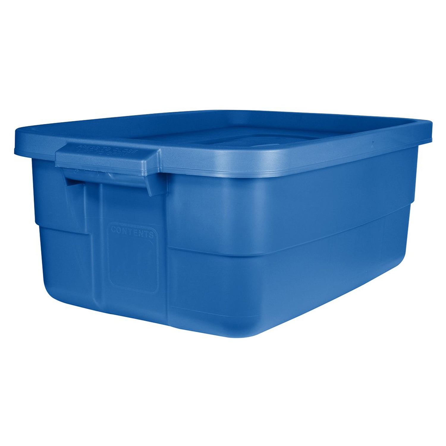  Rubbermaid Roughneck️ 10 Gallon Storage Totes, Pack of 6,  Durable Stackable Storage Containers with Lids, Nestable Plastic Storage  Bins for Tools, Moving Boxes, Toy Storage, Heritage Blue : Tools & Home  Improvement