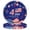 C, variant on 10-PC 250th Anniversary Patriotic Party Supplies - Disposable Plastic Plates with US Independence Day Theme, Stars , Stripes, Statue of Liberty Party Plates, Oil-proof Plates for Holiday Parties