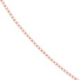 thumbnail image 2 of 14k Rose Gold 0.55mm Box Chain Necklace Lobster Lock Closure 20 Inch Chain Necklace for Women and Men, 2 of 2