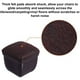 thumbnail image 4 of 32 Piezas Protectores de Suelo para Patas de Silla de Silicona Marrón, Tapas Cuadradas para Patas de Silla con Fieltro Envuelto, Adecuado Para: 0,55 Pulgadas-0,75 Pulgadas, 4 of 6