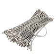 thumbnail image 1 of Llaveros de alambre de acero inoxidable con cable de bayita de 2 mm, paquete (100), 1 of 9