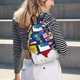 thumbnail image 5 of Disketp The Map Of United States print Canvas Backpack Lightweight Travel Daypack Student Rucksack Laptop Backpack-Small, 5 of 5