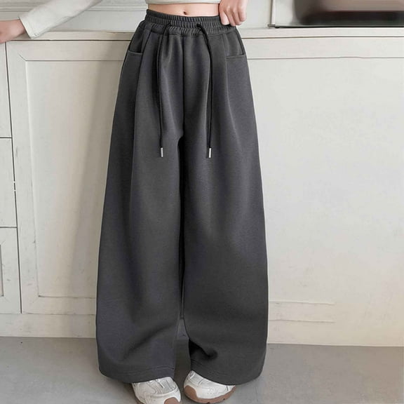 Sweatpants Boy Athletic Pants with Pockets Drawstring Pants Grey Sweatpants Boys Joggers Size 10-11 Years