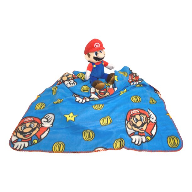 Nintendo Super Mario Crazy Cap Mario Hugger Pillow and ...