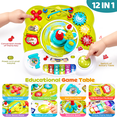 Baby's Math Table Yexmas 12-in-1 Baby Activity Table, Musical Learning Table for Toddlers ...