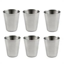 XKHBDL 6 Pack Stainless Steel Shot Cups Metal Glasses Drinking Vessel Tumbler Barware for Home Bar Party Restaurant