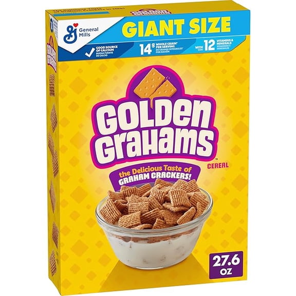 Breakfast Cereal, Graham Cracker Taste, Made with Whole Grain, Giant Size, 27.6 oz Pack of 1