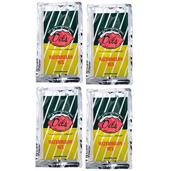 Del's Lemonade - Watermelon Powder Mix 4-packPackaging May Vary