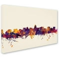 thumbnail image 2 of Trademark Fine Art "Madison Wisconsin Skyline" Canvas Art by Michael Tompsett, 2 of 3