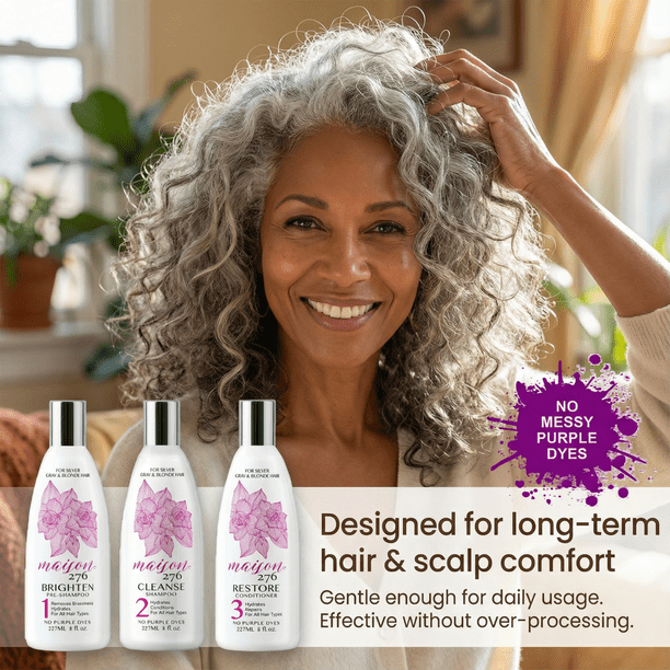 Maison 276 CLARIFY Pre-Shampoo for Grey & Silver Hair – Removes
