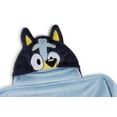 thumbnail image 3 of Bluey Kids Hooded Silk Touch Throw Blanket, Polyester Faux Fur, Blue, BBC Studios, 54" x 40", 3 of 10