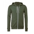 thumbnail image 1 of Bella + Canvas - Sudadera con cremallera completa unisex (Bosque Jaspeado) Bella + Canvas UTPC3874_heatherforest, 1 of 4