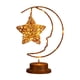 thumbnail image 1 of Lámpara Star Moon de mesita de noche Arte del hierro Lámparas de mesita de noche Accesorios para el hogar (A) JShteea Para estrenar, 1 of 4