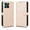 Gold, variant on Polka Dot Wallet Case Motorola Moto G67 Power Card Slots, Wrist Strap & Stand Silver