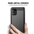 thumbnail image 4 of Samsung A51 5G Case with HD Screen Protector -  Slim TPU Non-Slip Phone Cover (Black Brushed), 4 of 8