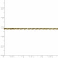 thumbnail image 4 of 10K Yellow Gold 2.25mm Diamond Cut Extra-Lite Rope Chain, 4 of 4