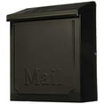 thumbnail image 2 of Wall Mailbox With Lock, Vertical, Black Galvanized Steel, Solar, THVK0B0001, 2 of 4
