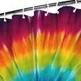 thumbnail image 3 of Colorful Rainbow Tie Dye Spiral Pattern Shower Curtain 36"x72" ,Bathroom Decorative Shower Curtains Set with 12 Hooks,Modern Waterproof Washable Shower Curtain, 3 of 6