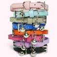 thumbnail image 6 of Kiibsot 2 Pack Soft Leather Cat Kitten Collar with Bells, Adjustable Collars for Girl Boy Cats Puppy, 6 of 6