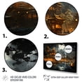 thumbnail image 3 of Designart "Golden Temple China Art painting I" Chinese Floater Framed Wall Art Living Room, 3 of 7