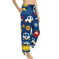 thumbnail image 2 of Disketp Animals Rescue Team Print Women'S Comfy Pajama Pants Casual Drawstring Palazzo Lounge Wide Leg Pants, 2 of 9