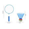 thumbnail image 2 of WEUVEB 8 Pcs Badminton Racket Badminton Racket for Kids Durable Material Outdoor Sports Playing Gear, 2 of 6
