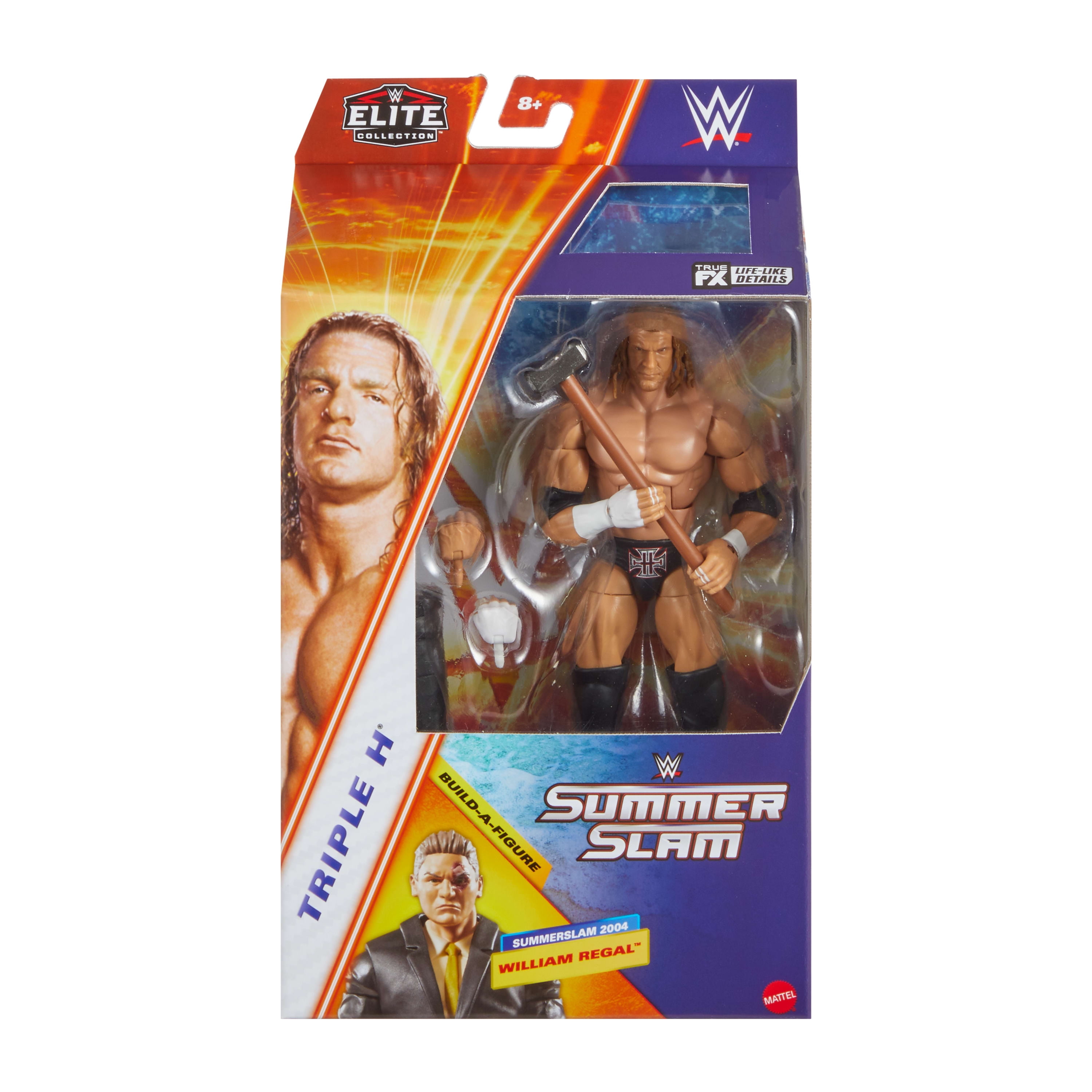 WWE Elite Collection Premium Live Event Triple H Action Figure Set, SummerSlam Collectible