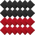 thumbnail image 1 of Pufs pequeños de nailon Sotiff, 24 unidades, 7 x 7 cm, rojo y negro, 1 of 6