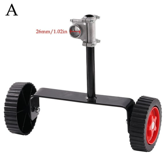 Lawn Mower Support Wheel Adjustable Weed Trimmer Auxiliary Wheels Wheel 26mm-28mm Hole Trimmer J1x9 Portable String Mower Attach