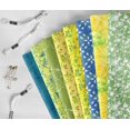 thumbnail image 6 of Soimoi 8 Pc Fat Quarter Bundle,BatikPrint 18"x 22"DIY Patchwork-100% CottonPre-Cut Quilting Fabric Green, Blue & Yellow, 6 of 7