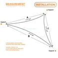 thumbnail image 2 of Sunshades Depot 5 x 5 x 5 Green Sun Shade Sail 180 GSM HDPE Equilateral Triangle Permeable Canopy Custom Size Available Commercial Standard, 2 of 5