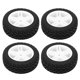 thumbnail image 5 of 4 llantas de goma de 75 mm con forma de estrella de cinco puntas para vehículos todoterreno Wltoys 144001 1/14, color blanco, 5 of 8