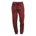 thumbnail image 5 of No Boundaries Men’s Tie-Dye Fleece Jogger Pants, Sizes XS-5XL, 5 of 5