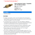 thumbnail image 2 of Water Temperature Sender - Compatible with 1962 Mercury Meteor, 2 of 2