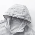 thumbnail image 4 of Raincoat for Men Waterproof with Hood Mens Rain Jacket Windbreaker Jackets Rain Coat Big and Tall Size M-5XL Gray, 4 of 8