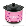 Nostalgia My Mini Chocolate Dipping Pot, Electric Skillet, Pink Polka