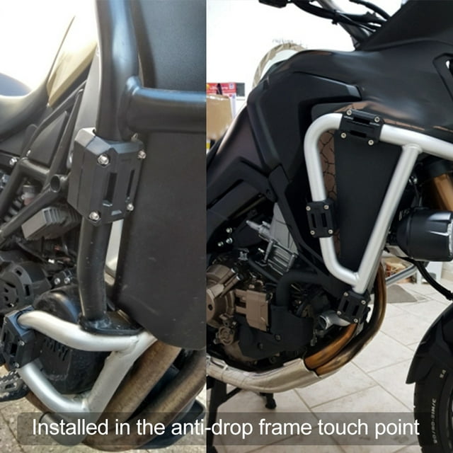 Akozon Set of 5 Motorcycle Engine Guard Bumper Blocks, Decorative and Protective, 22/25/28mm Fit For R1200GS R1150GS
