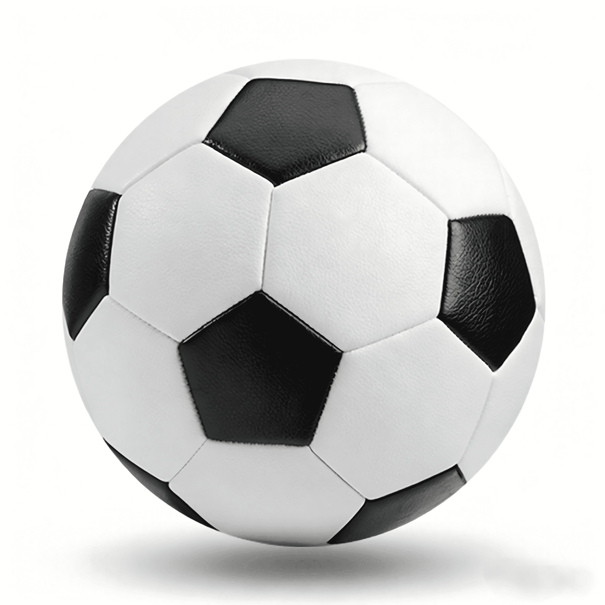 FIDAC Size 5 Soccer Ball – PU Leather, Butyl Bladder, Durable Training Ball for Youth Matches – Excellent Air Retention for Grass & Hard Courts