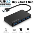 thumbnail image 1 of 4 Port USB 3.0 High Speed Hub Splitter Expansion Adapter for Desktop Laptop PC, 1 of 8