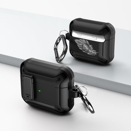 Duo Shield Secure Lock Designed For AirPods 3rd Gen With Hook  Black/Black price history on PriceWatchPro