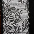 thumbnail image 2 of The Ribbon People Black Vintage Garden Floral Wired Craft Ribbon 1.5" x 40 Yards, 2 of 2